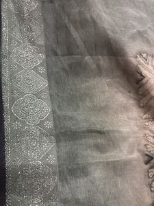Sequin Border Silk Saree With blouse
