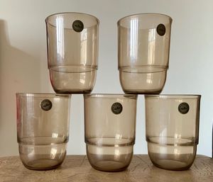 Set of Five Vintage Glasses