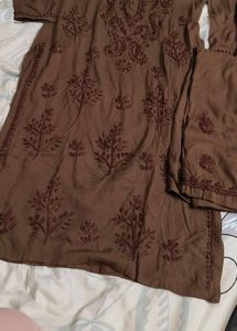 Brown Lucknowi Plazopair