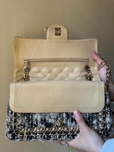 Authentic Chanel Tweed Classic Flap Bag – Timeless