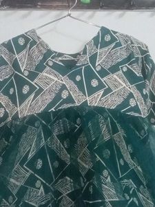 Cotton  kids girls Frock Top White Legi 3 years ol