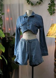 Denim Croped Jacket