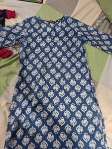 Blue Printed Kurta