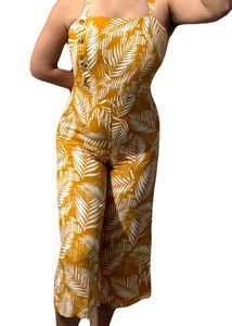 Floral Print Culotte Jumpsuit