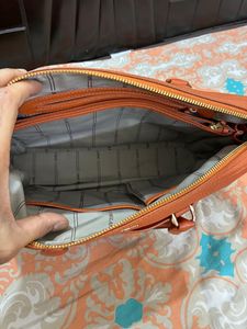 Da Milano Leather Quilted Satchel