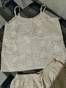 Offer Coords Set Eyelet Tank &amp; Shorts Se