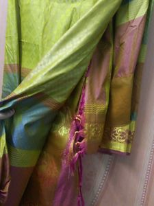 Mustard Yellow Silk Saree