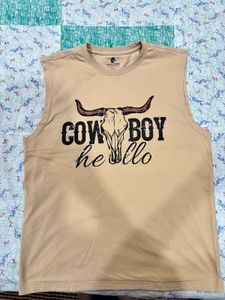 Cowboy Hello Sleeveless Tee