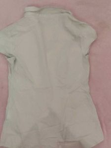 Light Blue Button-Down Blouse