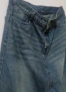 Y2k Long Denim Skirt