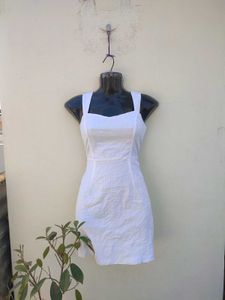 Abercrombie &amp; Fitch White Cotton Mini Dress