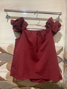 Stylish Top , Maroon