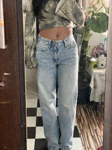 Wide Leg Denim Jeans