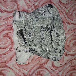 Zara Newspaper Corset Top
