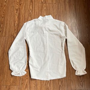 Ruffle Fairycore White Shirt