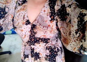 Party Wear Western Floral Frock Dress For Women