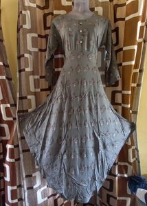 New Grey Color  Ambrela Kurta Pack Of 1