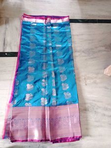 Kanjeevaram Saree With Blouse Attached New