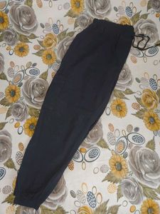 Black Cargo Joggers