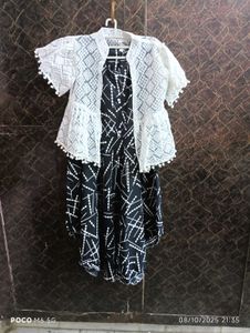 Cute Girls Dress with Shrug