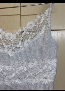 Ribbed Lace Top