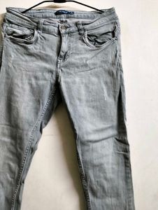 Gray Denim Jeans
