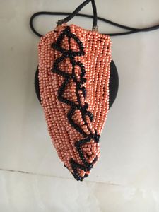 Vintage Beaded Purse necklace