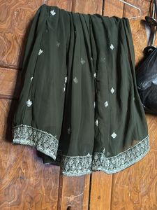 Embroidered Green Blouse