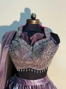 🎀Elegant Pink Lavender Lehenga Choli Set🎀