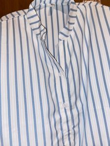 Striped Oversize Shirt Cum Top