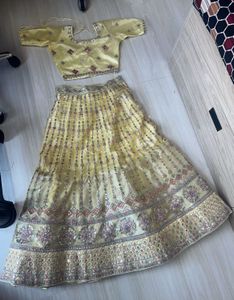 Wedding/Haldi Lehenga(Size M) Never Used