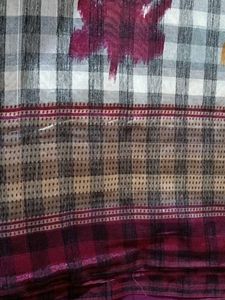 Checkered Cotton Saree
