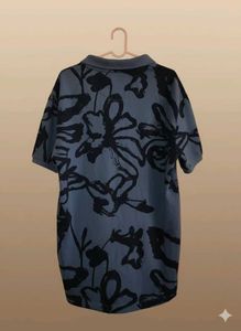 Levi&#39;s Blue Floral Polo T-Shirt