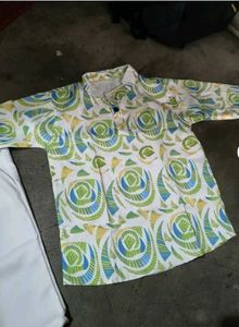 Cute Patterned Shirt &amp; Pants Set