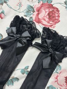 Bow Black Stockings