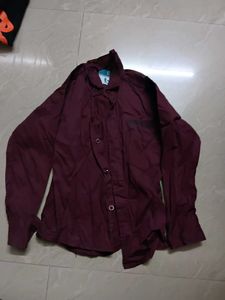 Maroon Casual Shirt