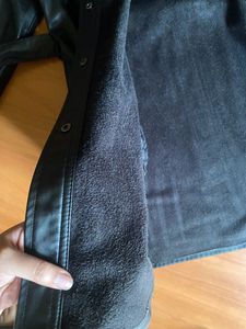 ZARA Faux Leather Over shirt XS