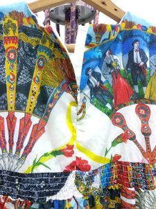 Vintage Multi Printed Mini Dress