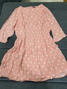 Baby Pink Polka Dots Dress by People