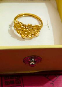 Floral Gold Ring 18 k