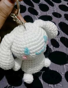 Crochet Cinnamoroll Keychain