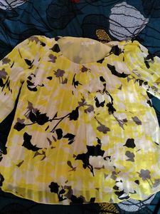 Floral Yellow Stylish Top
