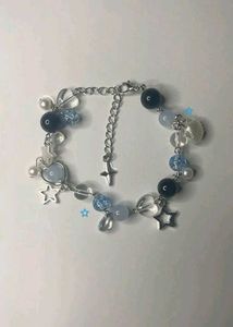 Blue Crystal Bead Bracelets