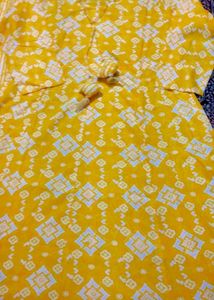 Frock Pant Dupatta Malmal Set