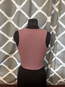 Mauve Ribbed Tank Top