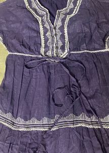 Boho Purple Tiered Dress