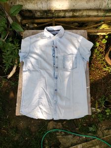 BUFFALO Light Blue Denim Shirt (Slim Fit)