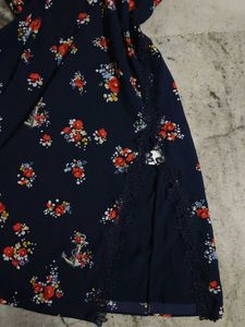 Lace Cami Dress With Side Slit