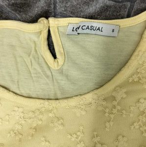 Yellow Lace Top