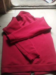 Red Zip-Up Jacket